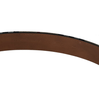 Burberry Horseferry Check and Leather Belt