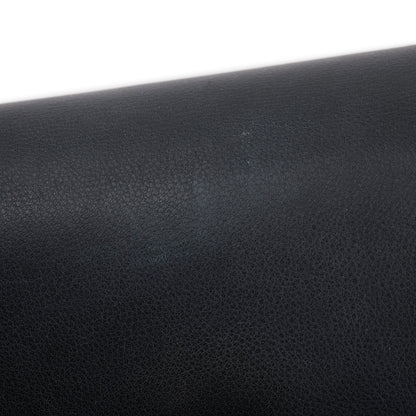 Burberry House Check Black Calfskin Leather Henley Wallet on Chain