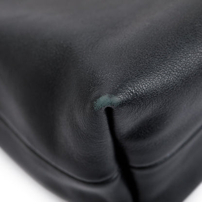 Burberry House Check Black Calfskin Leather Little Crush Crossbody