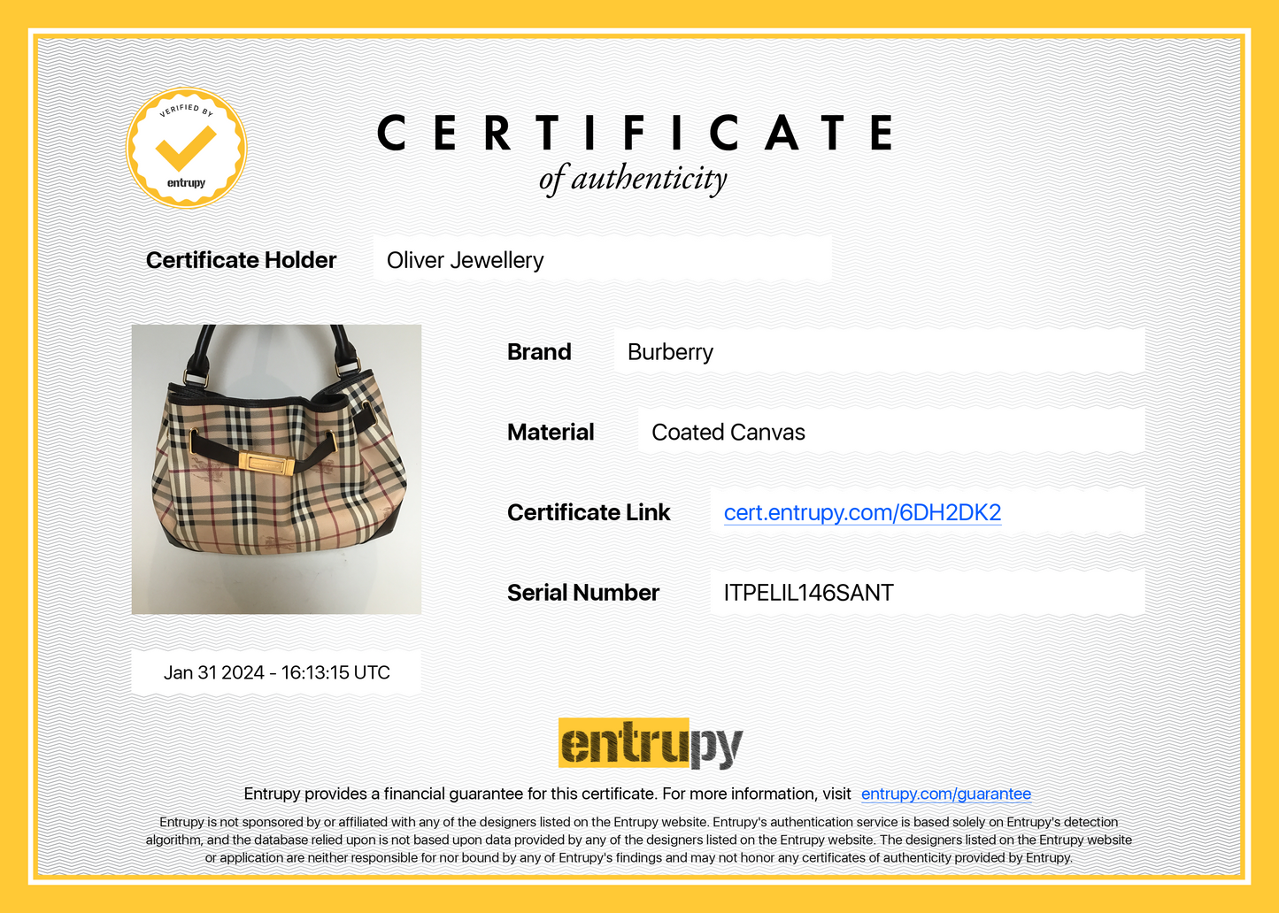 Burberry House Check Canvas Medium Willenmore Hobo Bag