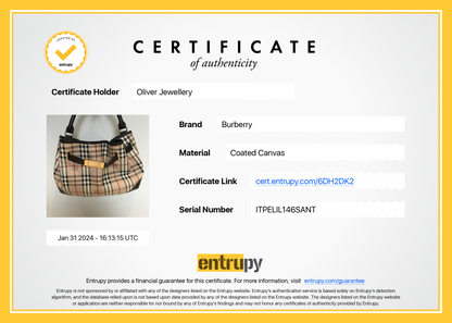 Burberry House Check Canvas Medium Willenmore Hobo Bag