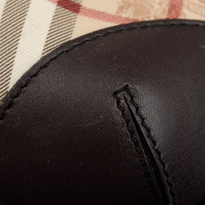 Burberry House Check Canvas Medium Willenmore Hobo Bag