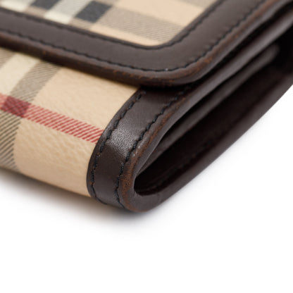 Burberry House Check Continental Wallet