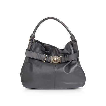 Burberry Large Lambeth Leather Hobo