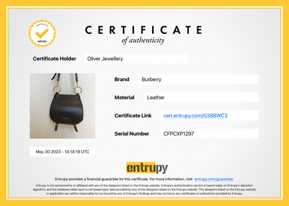 Burberry Large Leather & Haymarket Check Bridle Saddle Bag