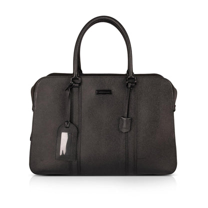 Burberry Large Textured Leather Briefcase
