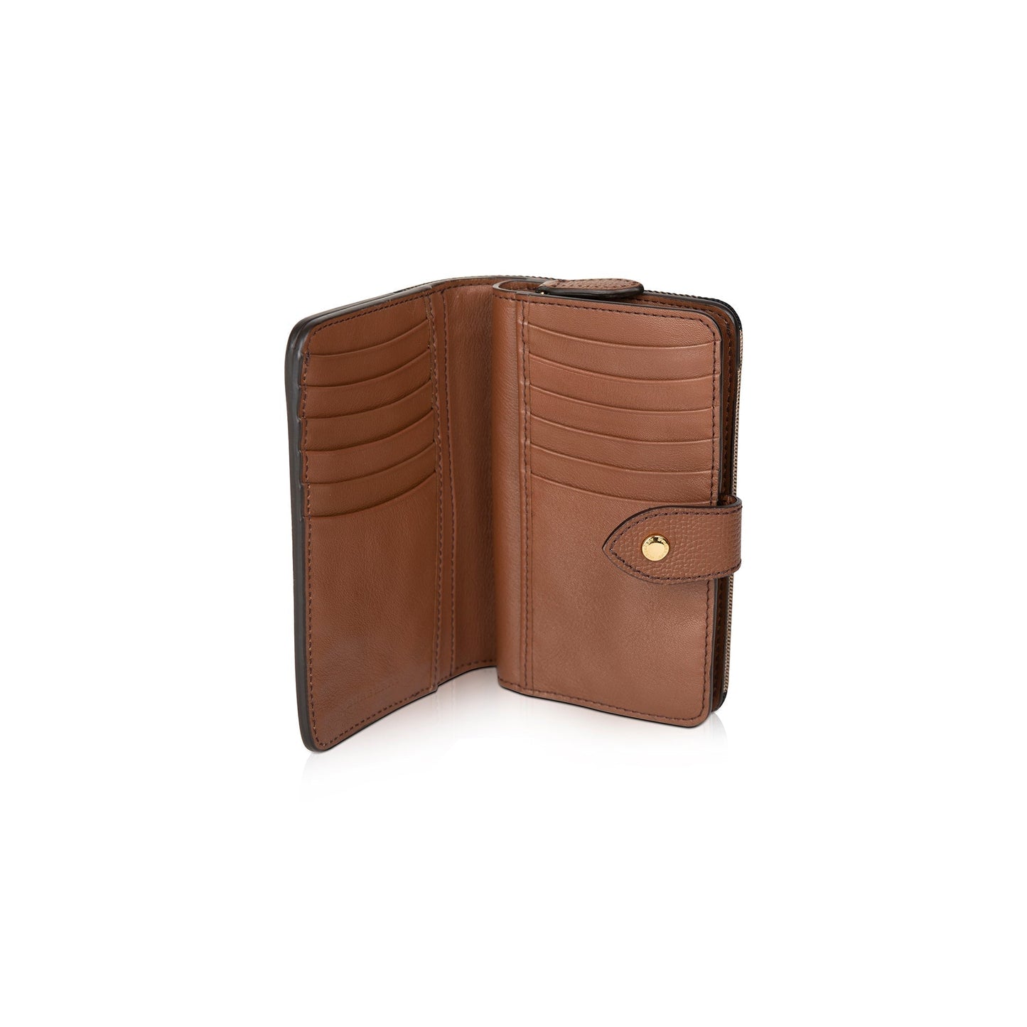 Burberry Leather Trim House Check Hampstead Tab Wallet