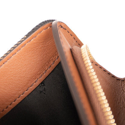 Burberry Leather Trim House Check Hampstead Tab Wallet