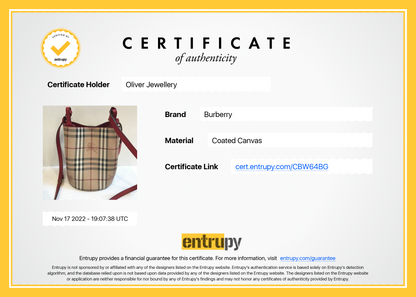 Burberry Leather-Trimmed Haymarket Check Bucket Bag