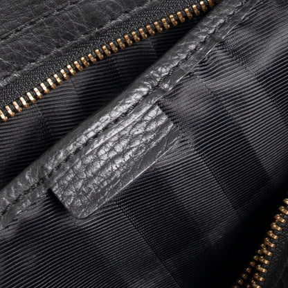 Burberry Leather-Trimmed House Check Shoulder Bag