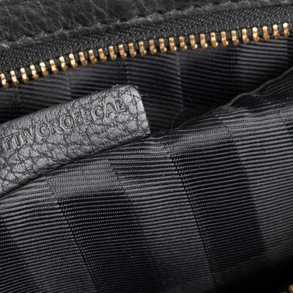 Burberry Leather-Trimmed House Check Shoulder Bag