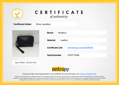 Burberry Leather Wristlet Clutch