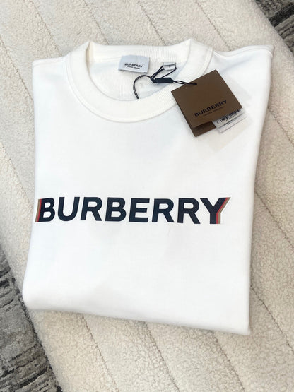 BURBERRY CREW NECK LOGO SWEATSHIRT