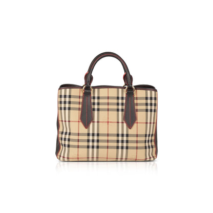Burberry Medium Ballingdon Horseferry Check Tote
