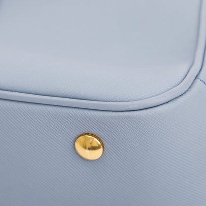 Burberry Medium Blue Trench Calfskin DK88 Top Handle Bag