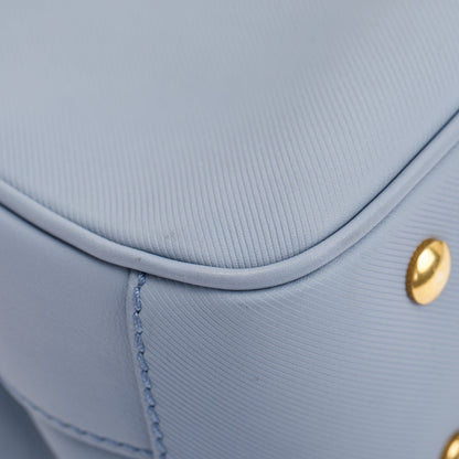 Burberry Medium Blue Trench Calfskin DK88 Top Handle Bag