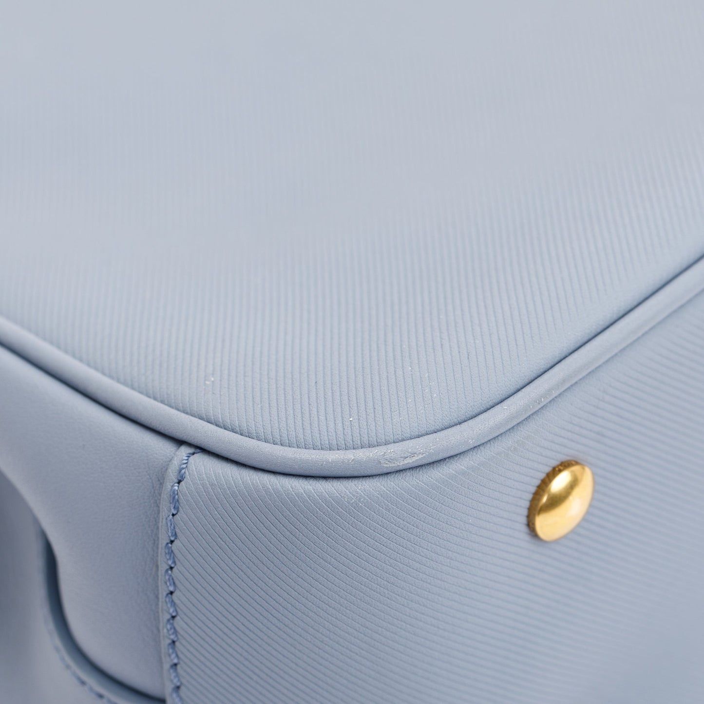Burberry Medium Blue Trench Calfskin DK88 Top Handle Bag
