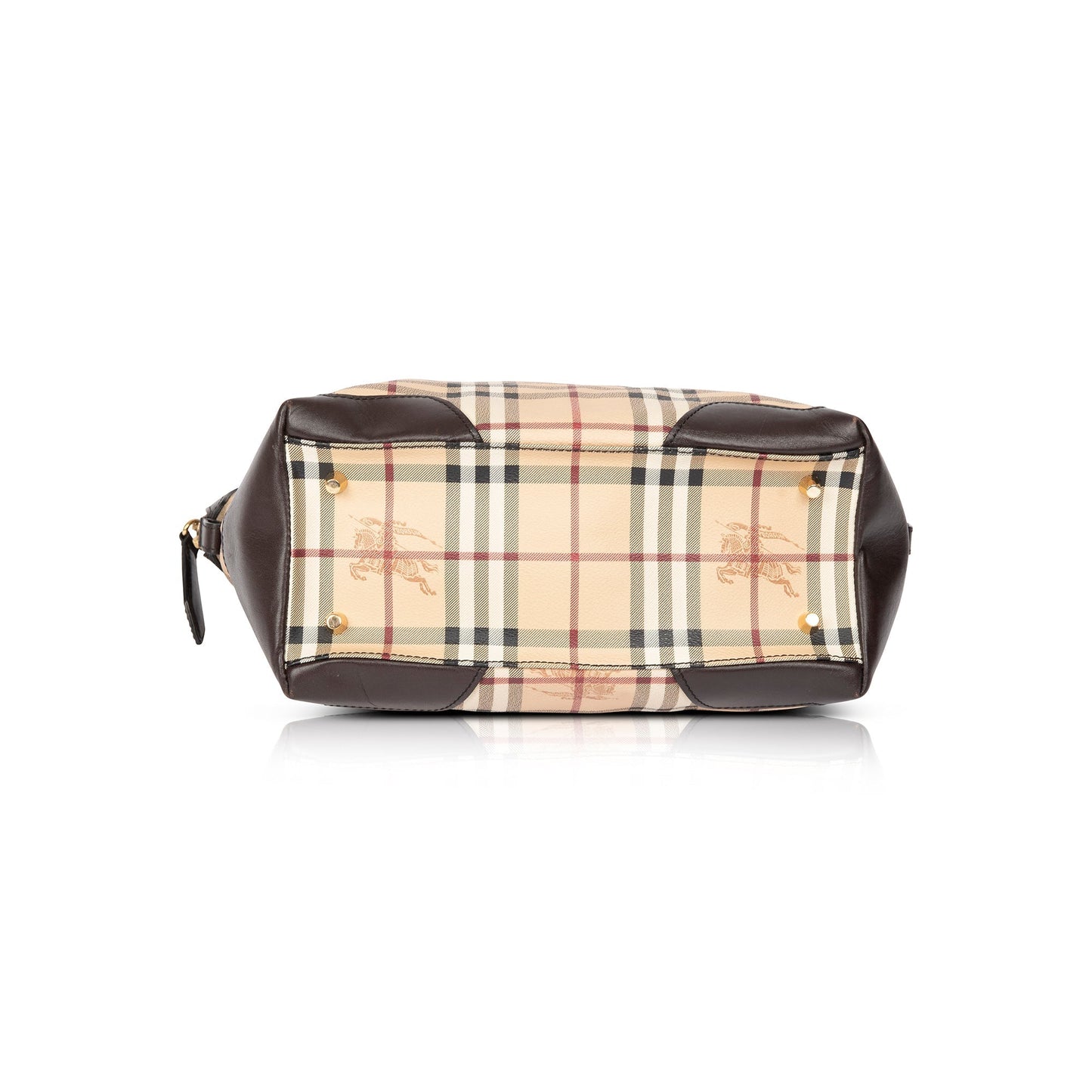 Burberry Medium Haymarket Check Primrose Tote