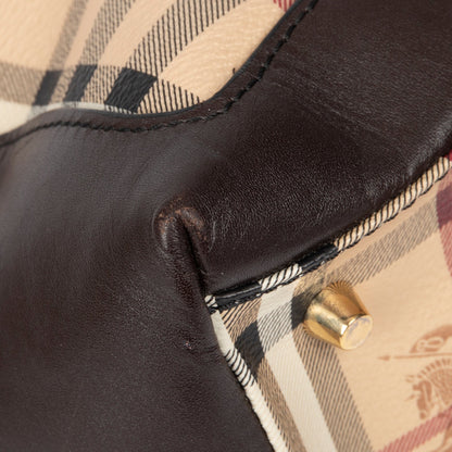 Burberry Medium Haymarket Check Primrose Tote