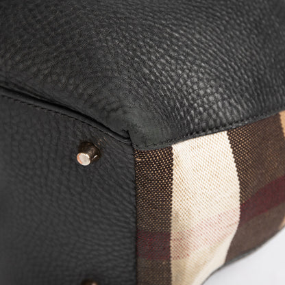 Burberry Medium Maidstone Leather & House Check Tote