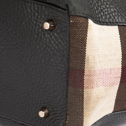 Burberry Medium Maidstone Leather & House Check Tote
