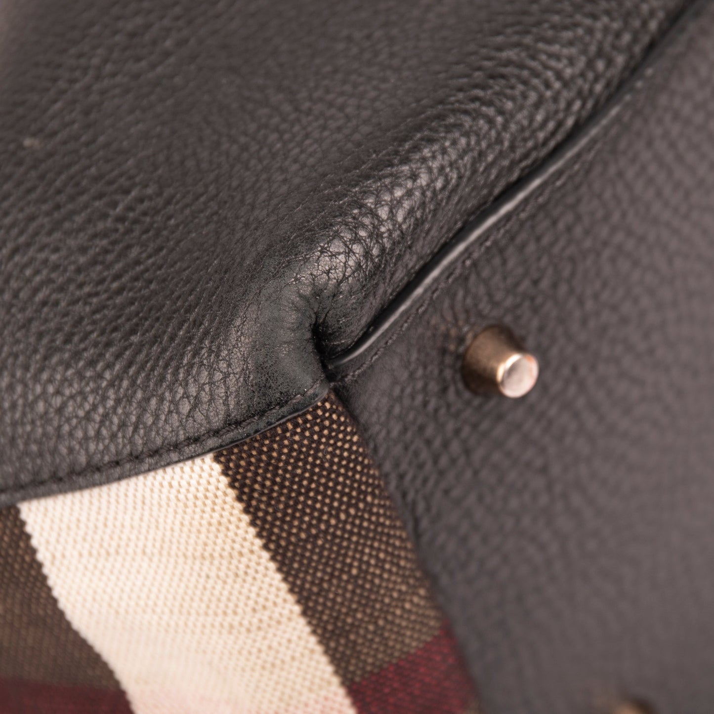 Burberry Medium Maidstone Leather & House Check Tote
