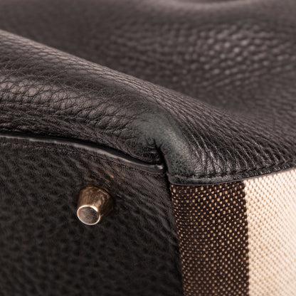 Burberry Medium Maidstone Leather & House Check Tote