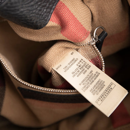 Burberry Medium Maidstone Leather & House Check Tote