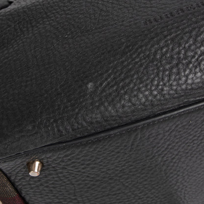 Burberry Medium Maidstone Leather & House Check Tote