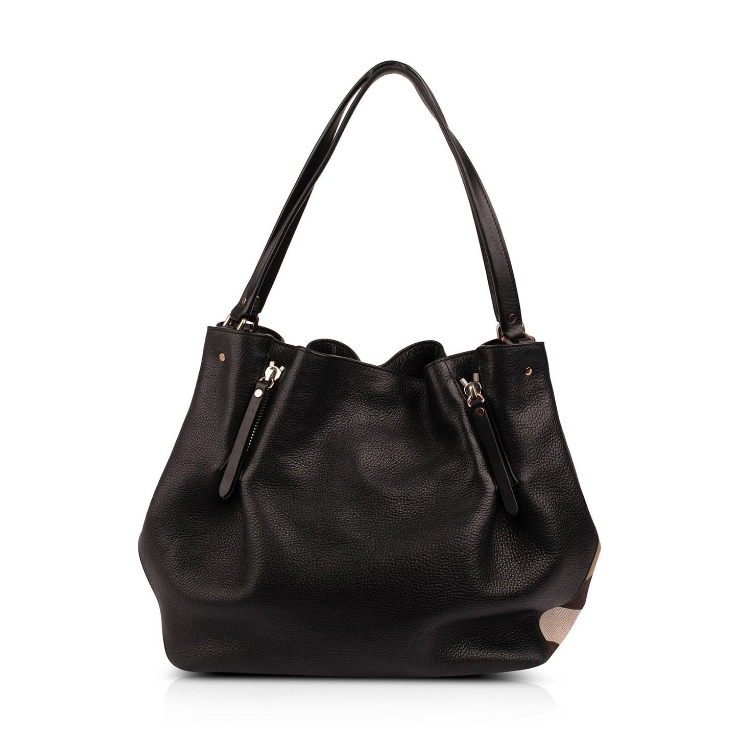 Burberry Medium Maidstone Leather & House Check Tote