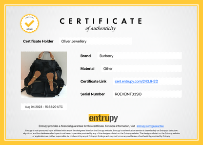 Burberry Medium Nylon Rucksack Backpack