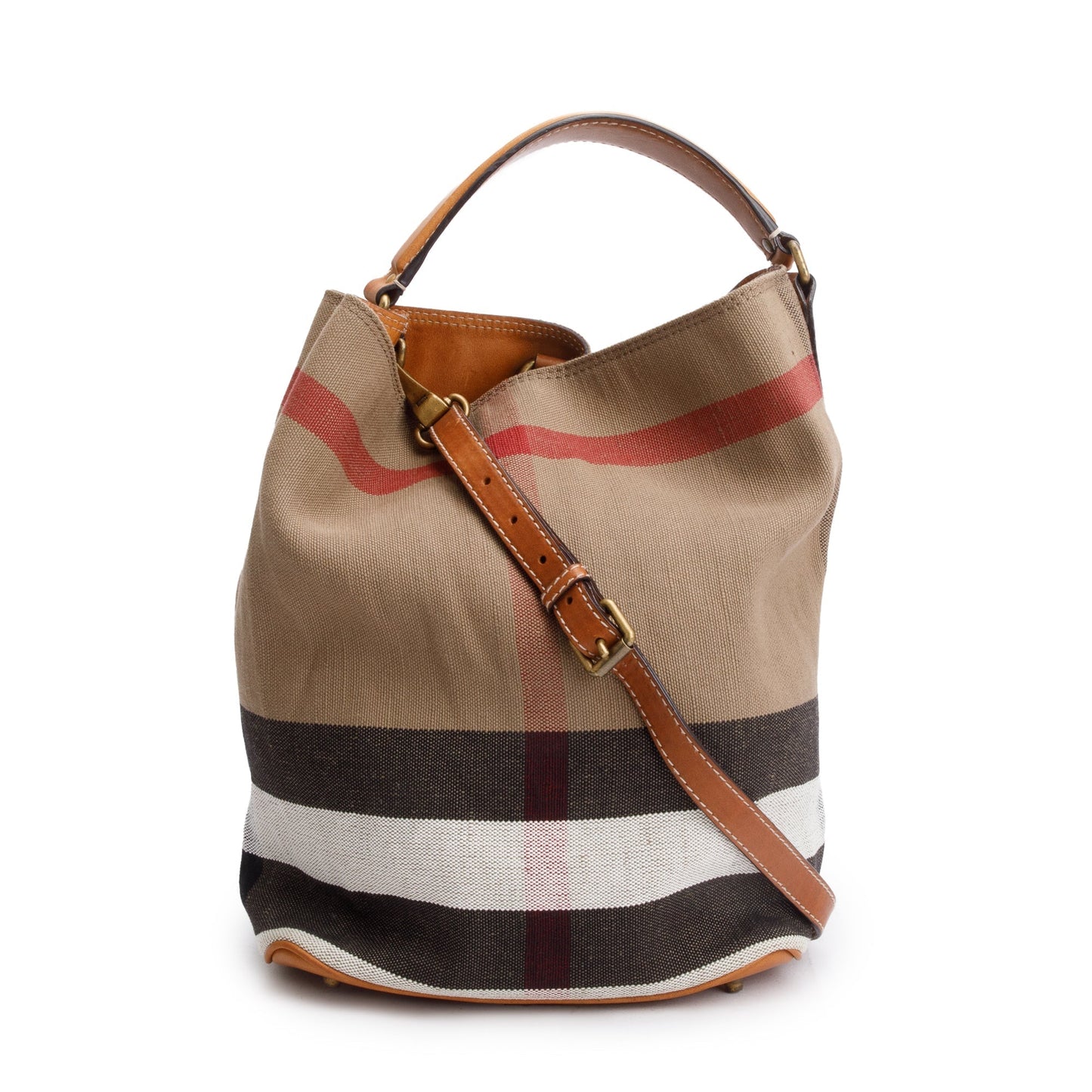 Burberry Mega Check Medium Ashby Hobo Bag