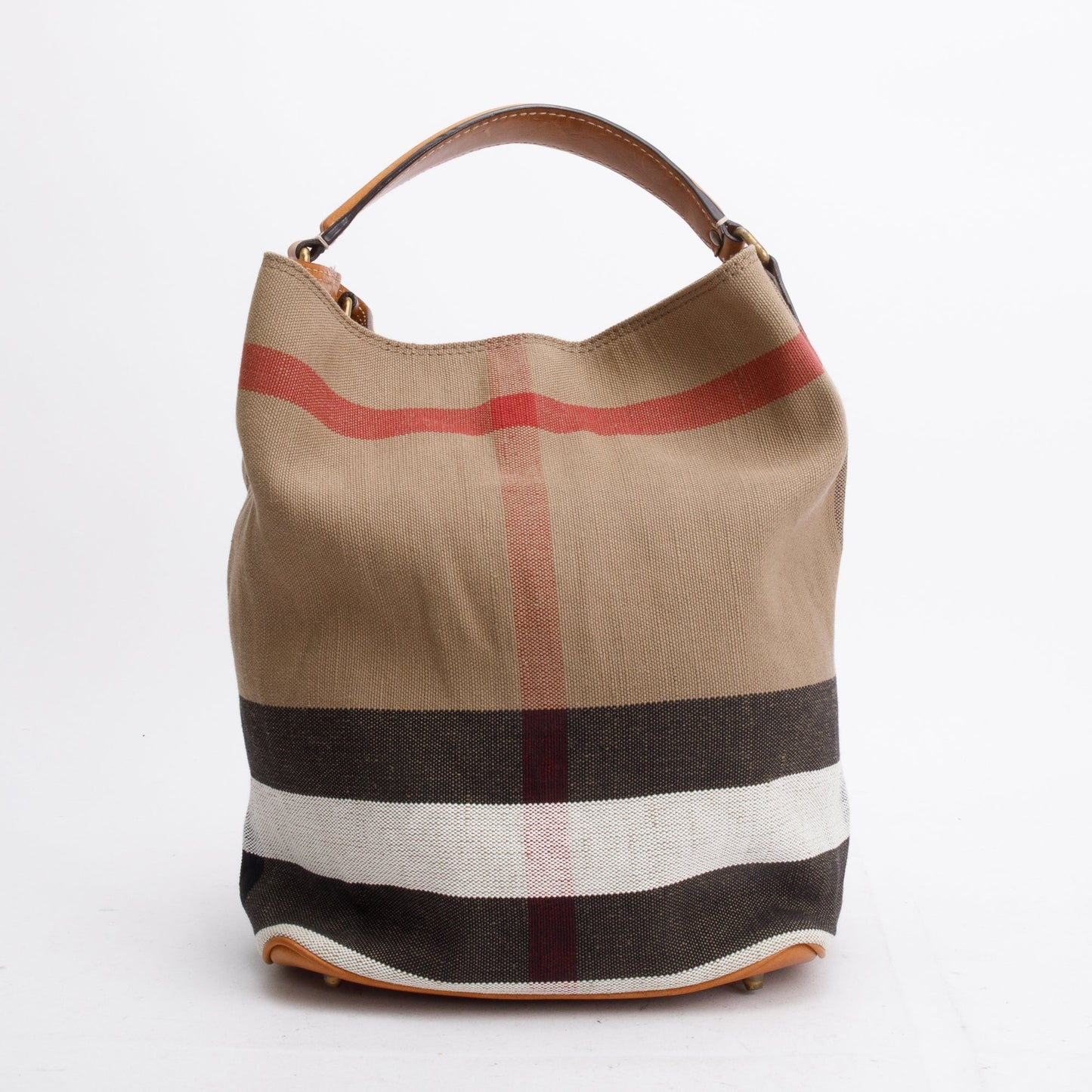 Burberry Mega Check Medium Ashby Hobo Bag