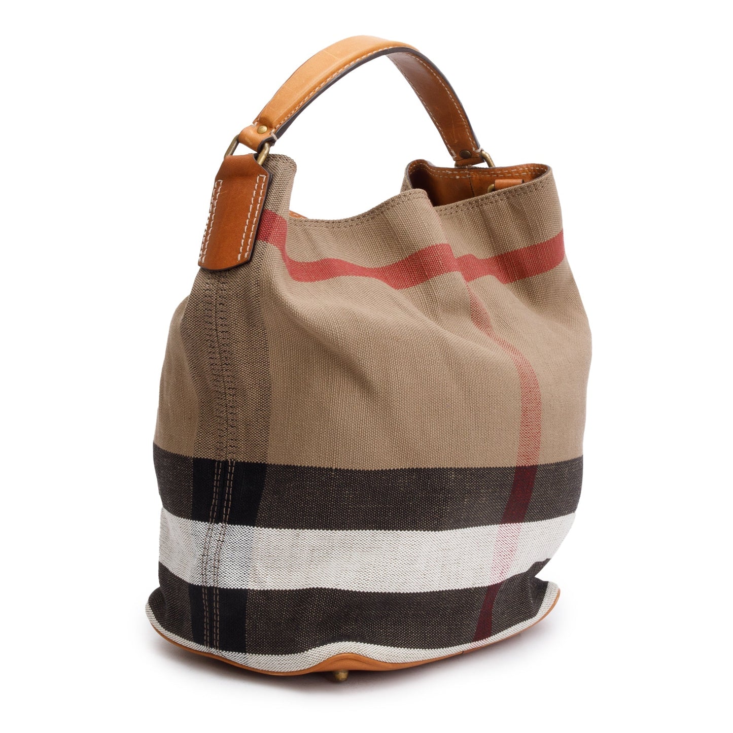 Burberry Mega Check Medium Ashby Hobo Bag
