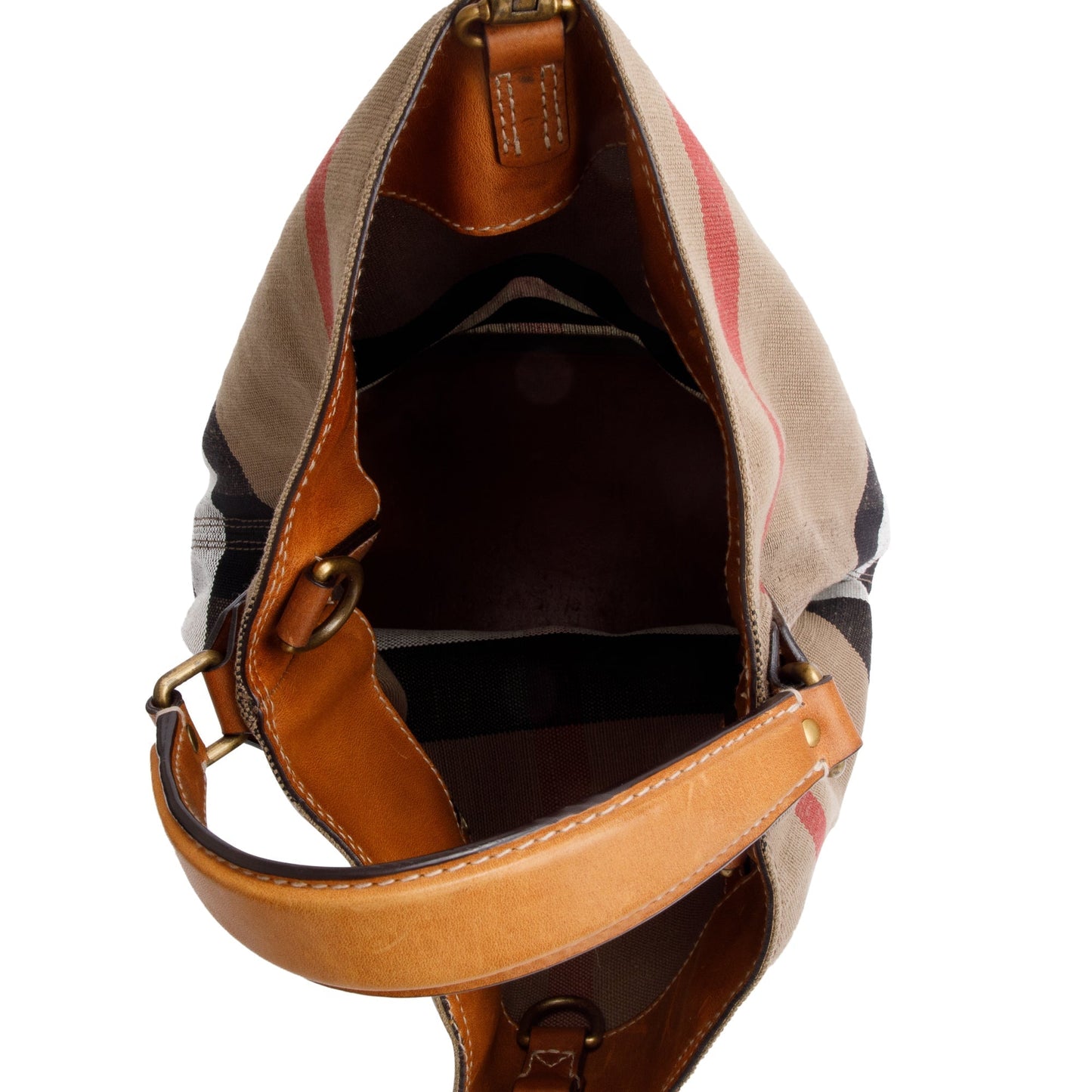 Burberry Mega Check Medium Ashby Hobo Bag
