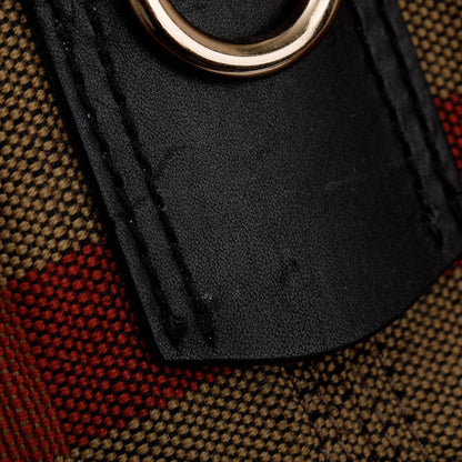 Burberry Mega Check Medium Ashby Hobo Bag