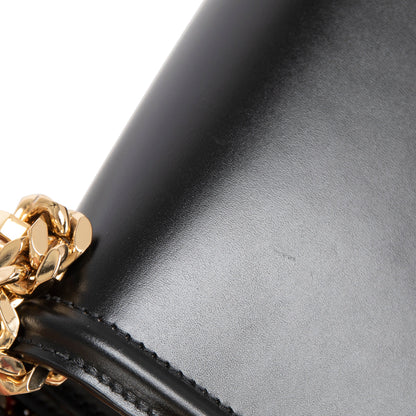 Burberry Mini Black Leather Chain TB Crossbody Bag