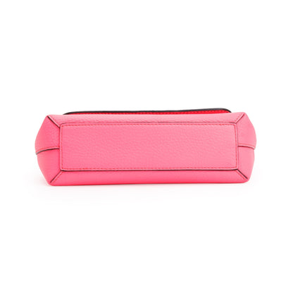 Burberry Neon Pink Calfskin Leather Small Burleigh Crossbody Bag
