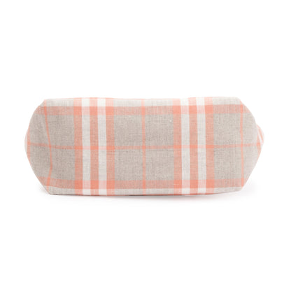 Burberry Neutral Check Canvas Small Crossbody Bag