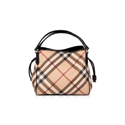 Burberry Nova Check Drawstring Bag