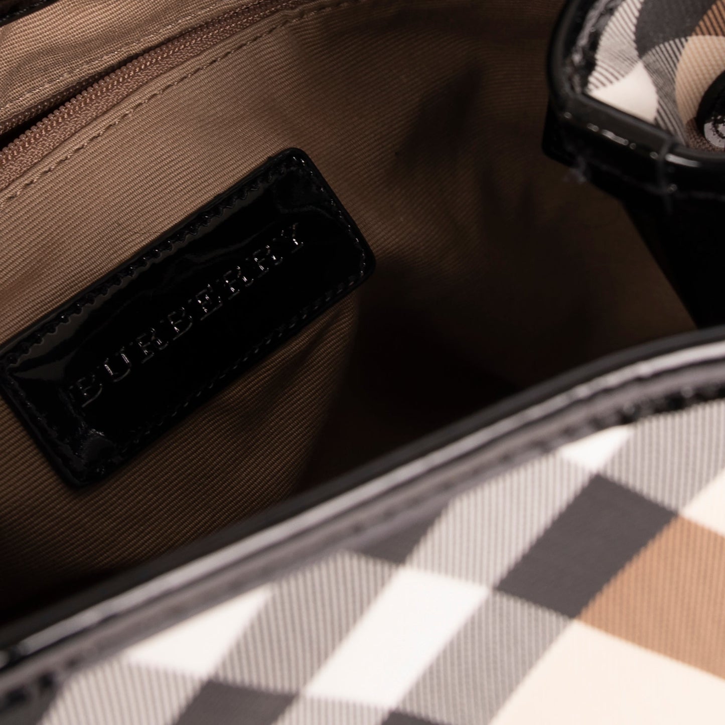 Burberry Nova Check Drawstring Bag