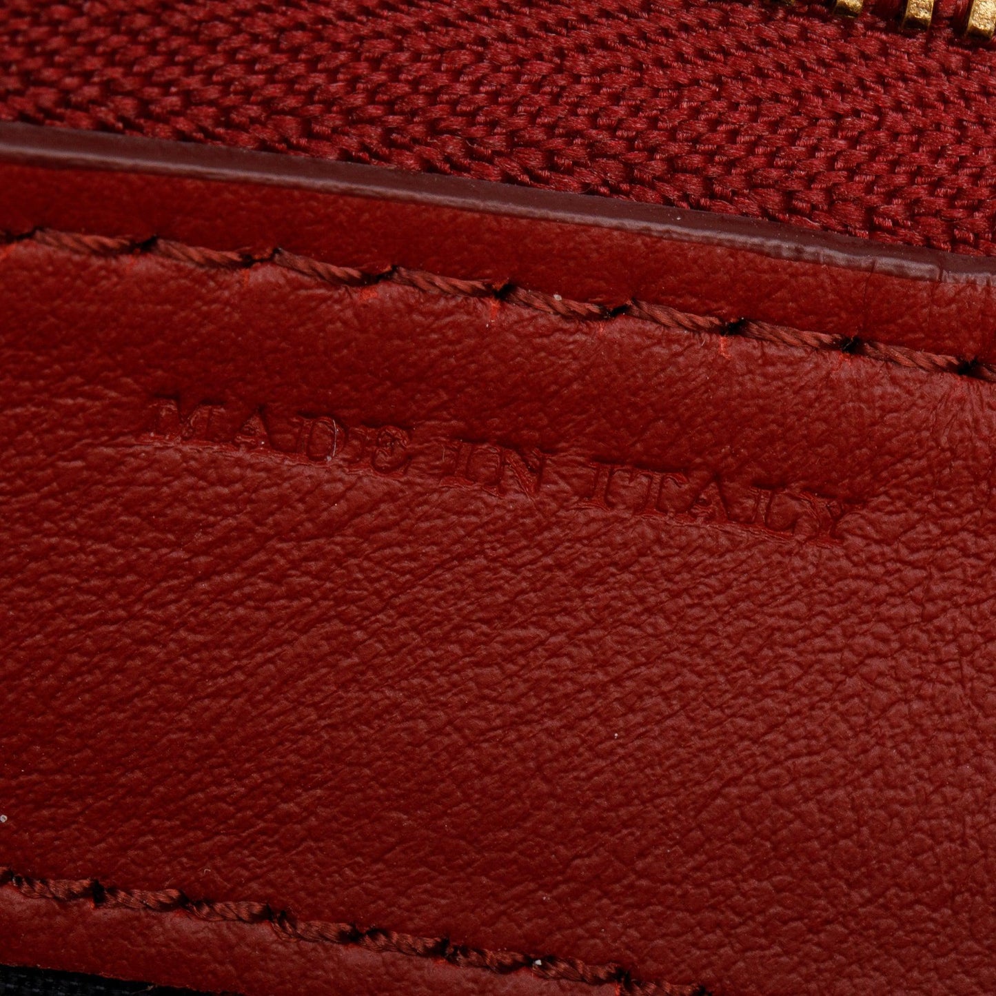 Burberry Nova Check Red Leather Trim Continental Zip Wallet
