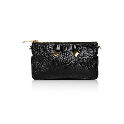 Burberry Patent Heritage Bow Peyton Crossbody Bag
