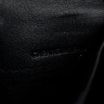 Burberry Patent Leather Trimmed Beat Check Continental Wallet