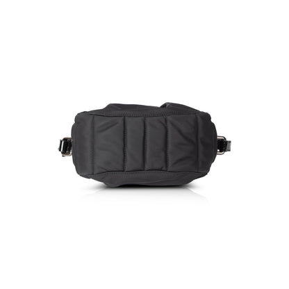 Burberry Patent Leather Trimmed Nylon Crossbody Bag