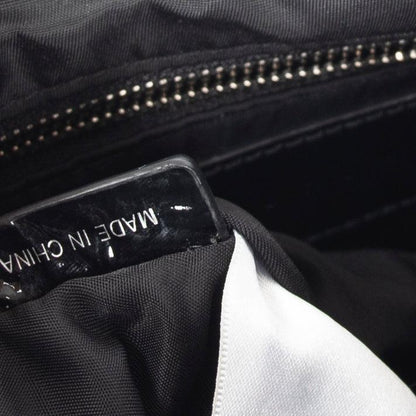 Burberry Patent Leather Trimmed Nylon Crossbody Bag