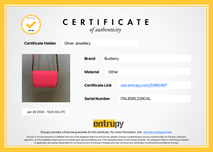 Burberry Pink Leather Hampshire Crossbody Bag