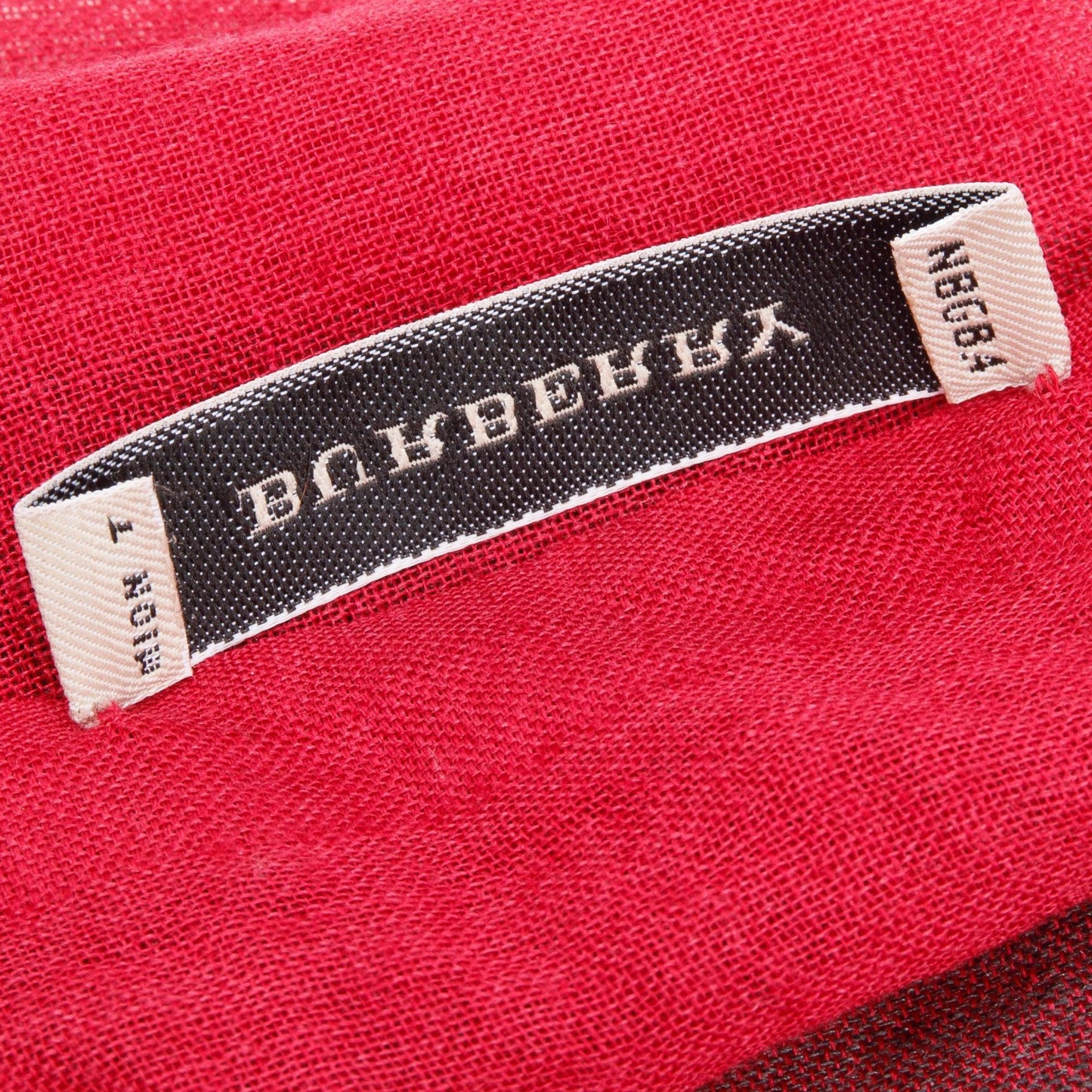 Burberry Red Check Chiffon Light Weight Scarf