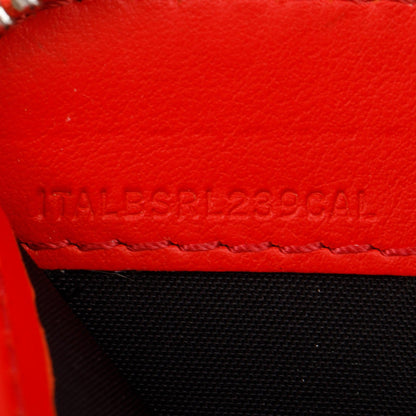 Burberry Red Graffiti Check Zip Continental Wallet
