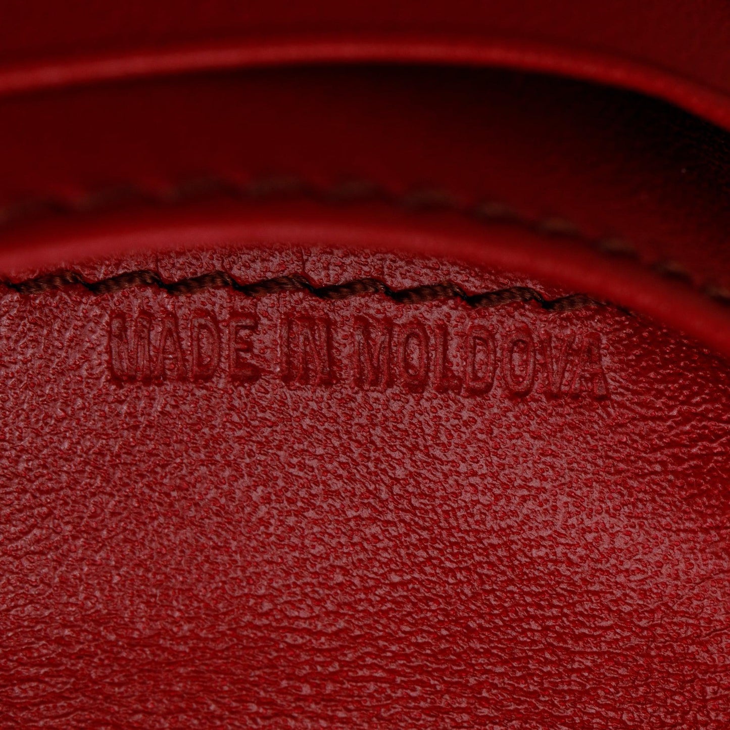 Burberry Red Grained Patent Leather  Compact Wallet